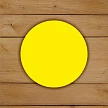 Наклейки Желтый круг